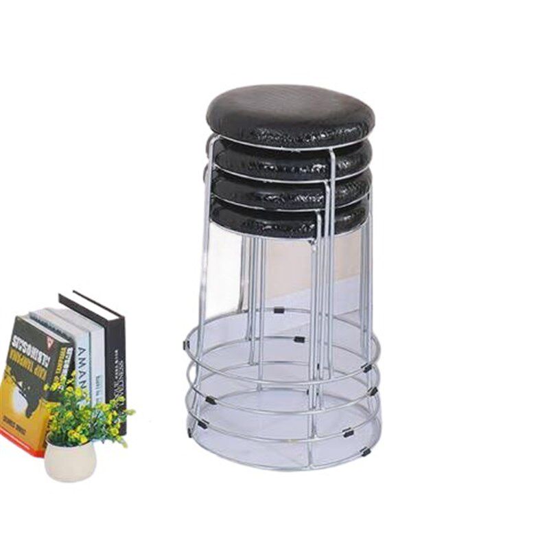 圆凳圆形钢筋凳铁叠餐桌圆凳子椅子铁脚其它高凳吃饭凳饭子子