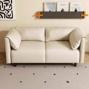 黑色沙发小户型出租房现代公寓房间小沙发院休息区接待椅