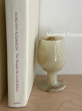 on Fuu中古风玉石小酒杯装饰品巴基斯坦自然石纹复古