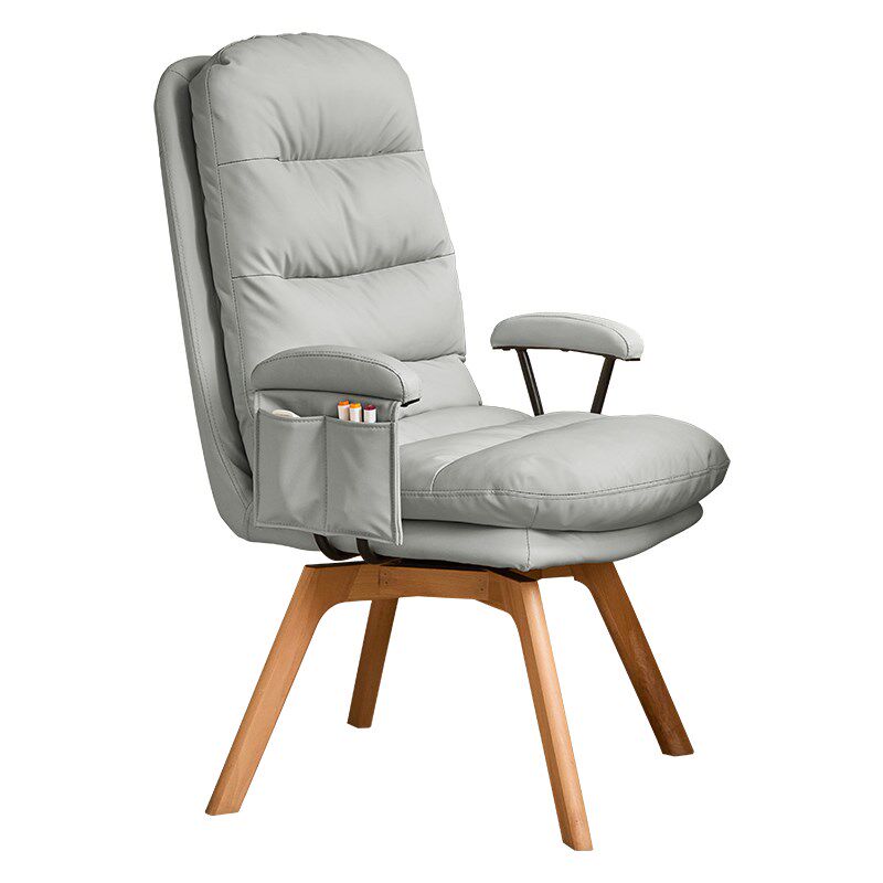 度电脑椅书房书桌学习椅办公舒适久坐座椅实木腿