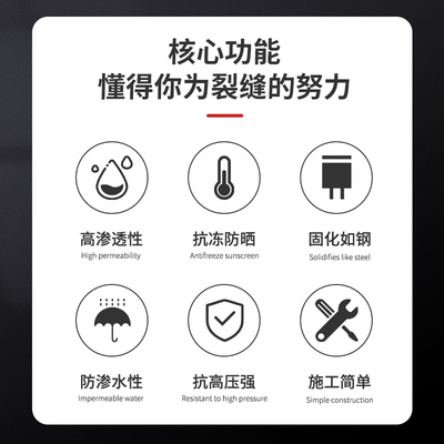 超渗透混凝土裂缝修补剂水泥地面桥梁楼板地坪细微裂纹裂防水修补