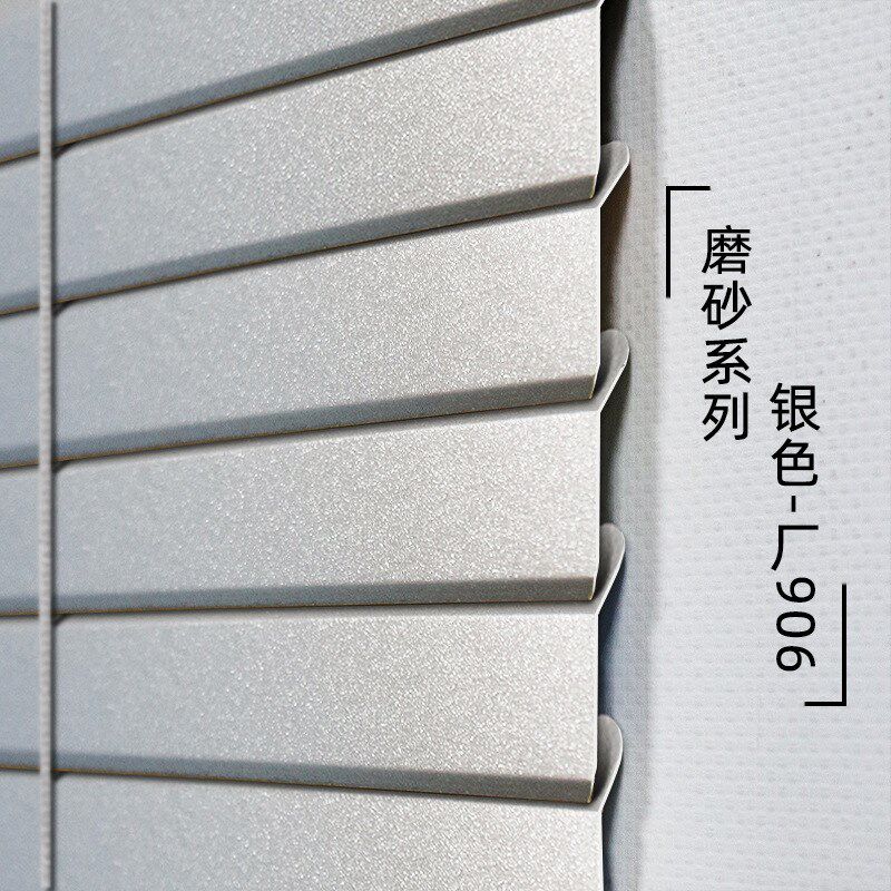 L型铝合金百叶帘光隐帘窗帘浴室厕所卫生间遮光厂字型卷帘免打孔
