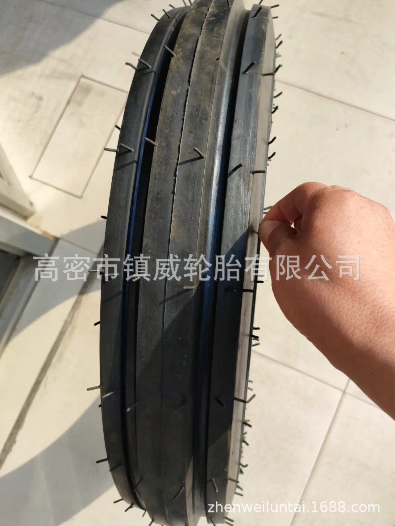 农用机械拖拉机导向轮胎 5.00-15 7.50-20 6.50-20 双沟花纹