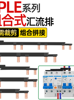 电气汇流排2PLE空开接线排漏保断路器连接铜排新型组合式跳线国标