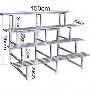 厂促爆4铁艺不锈钢花架绿萝花架客厅阳台子花盆架多层室外落地品