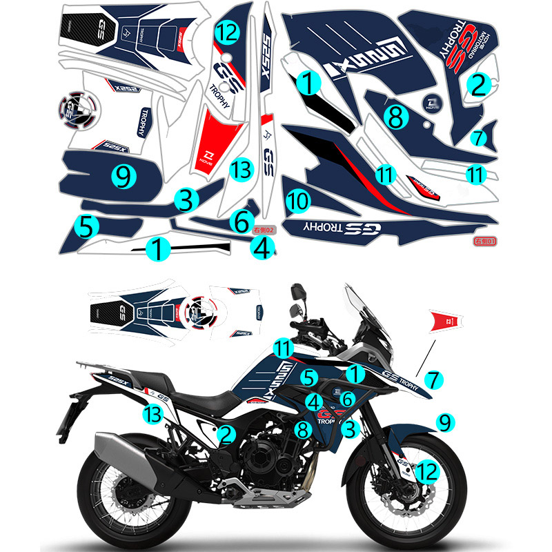 适用KOVE凯越5X全车版花拉花改装防水贴涂装贴花版画贴膜