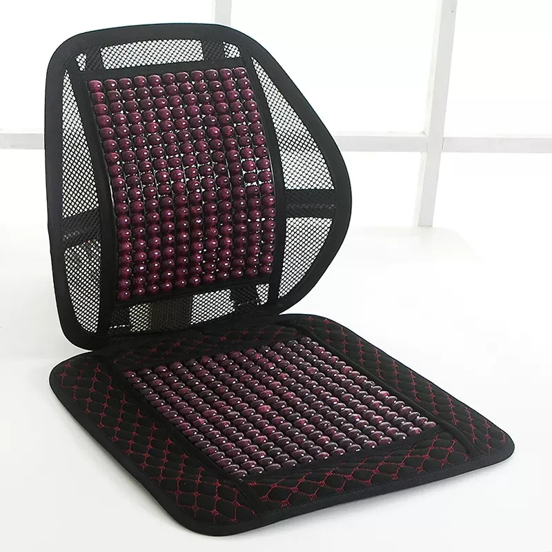 夏季木珠腰枕决明子透气靠枕办公室靠背垫汽车护腰靠垫坐垫一体