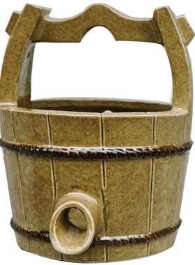 陶瓷流水鱼缸流水器养鱼循环水系统水缸造景水桶过过