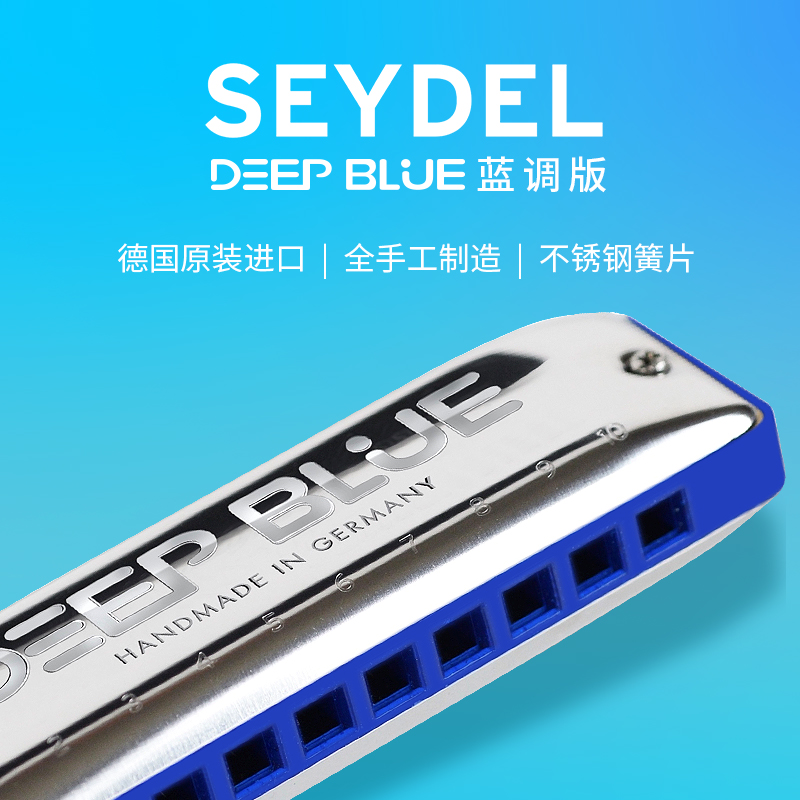 德国赛德EYDEL十孔布鲁斯口琴DB蓝调初学者学生高级专业