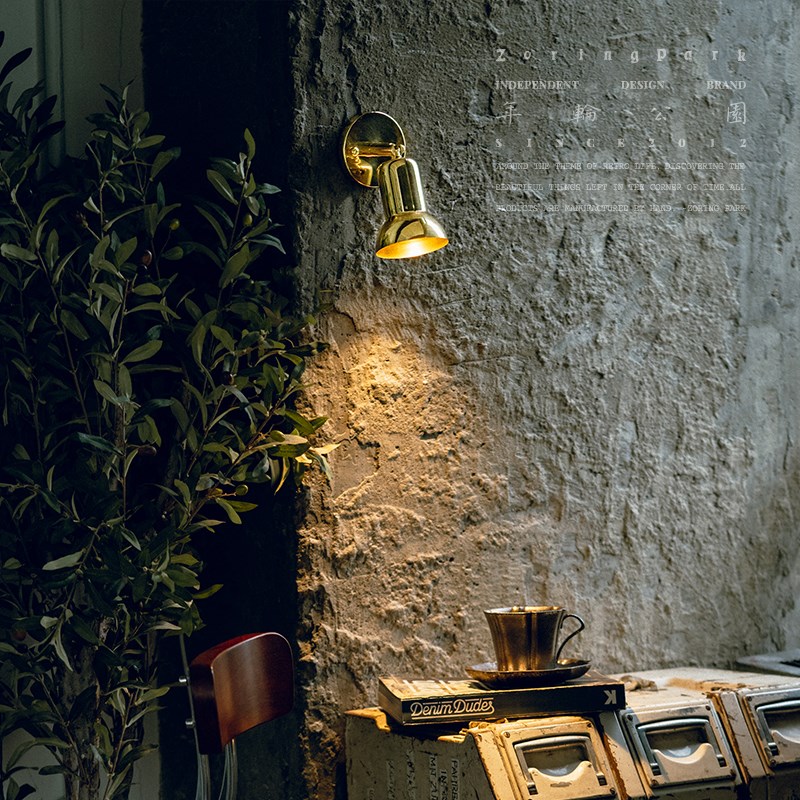 年轮公园ZORING PRK宅造店 黄铜壁灯 复古墙面客厅卧室镜前射灯
