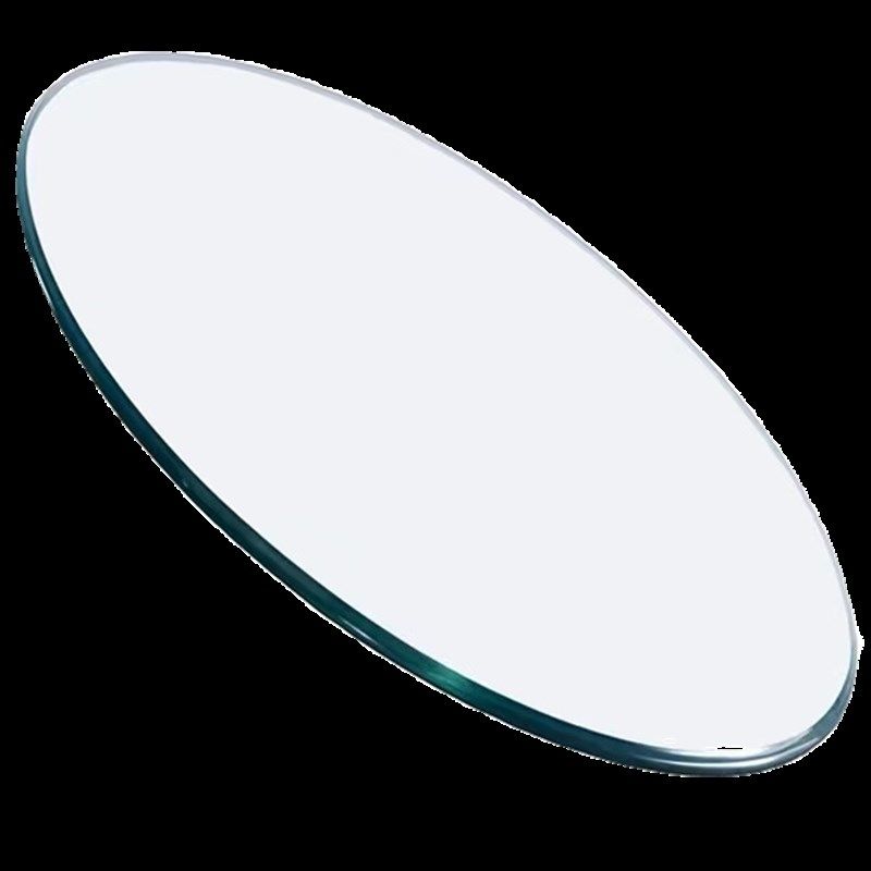 圆形餐桌玻璃桌面钢化玻璃餐桌转盘玻璃圆台面茶几酒店大圆桌定制