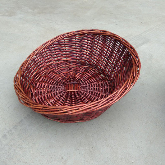 柳编堆头筐展示筐水果盘藤编蔬菜食品篮子面包筐编织篮