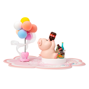 车内饰品222新款 饰用品 治愈系小猪吨吨吨女士汽车中控台装