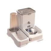 猫碗狗碗猫食盆喝水一体陶瓷碗宠物易打翻斜口饮水自动喂食器