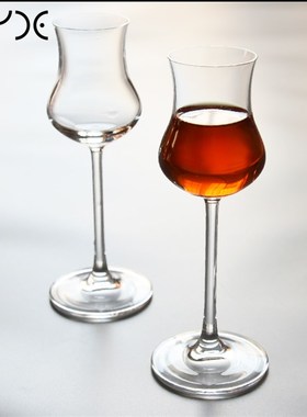 Nud努德水晶玻璃烈酒杯脚闻郁金香杯威士忌酒具脚杯欧式
