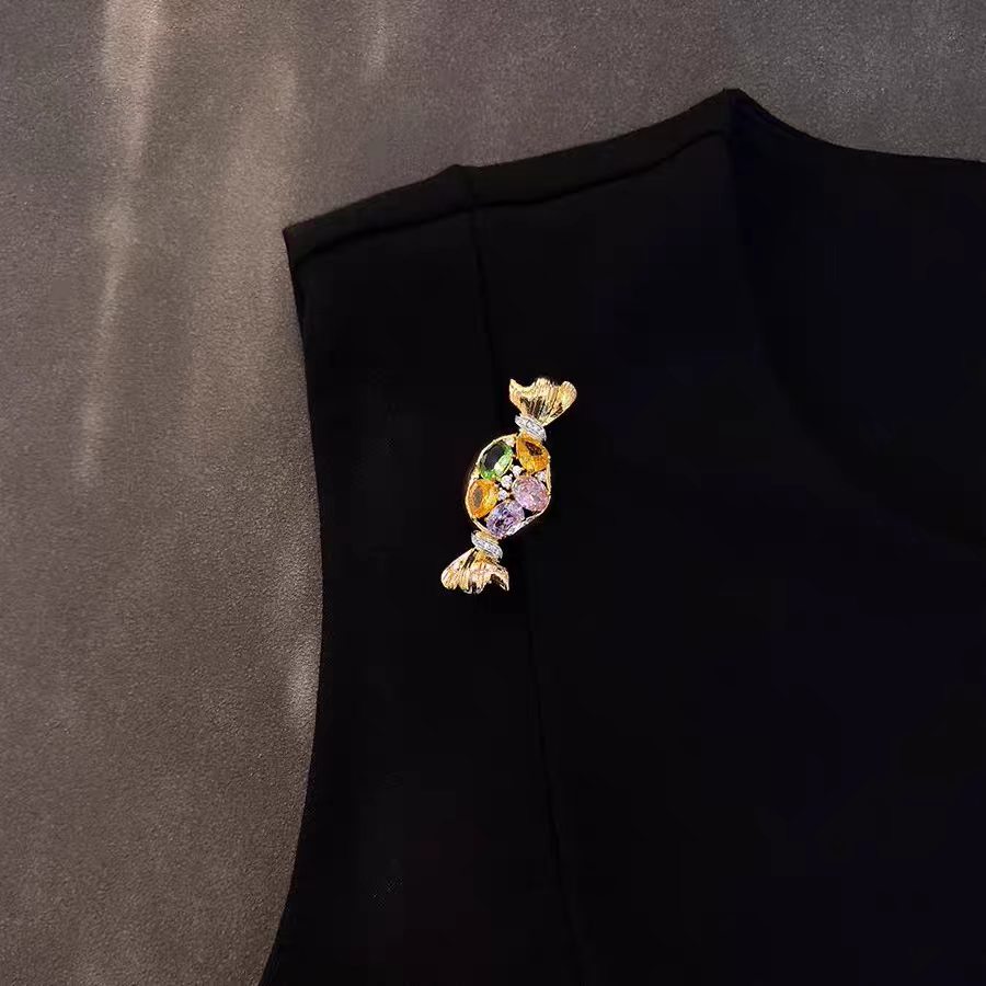 彩色闪钻甜蜜糖果胸针可爱小众精致别针甜蜜时光个性胸花配饰礼物