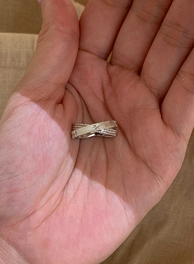 水星记小双环戒指爆闪浮光跃金星语心愿戒指简约轻奢百搭精致礼物