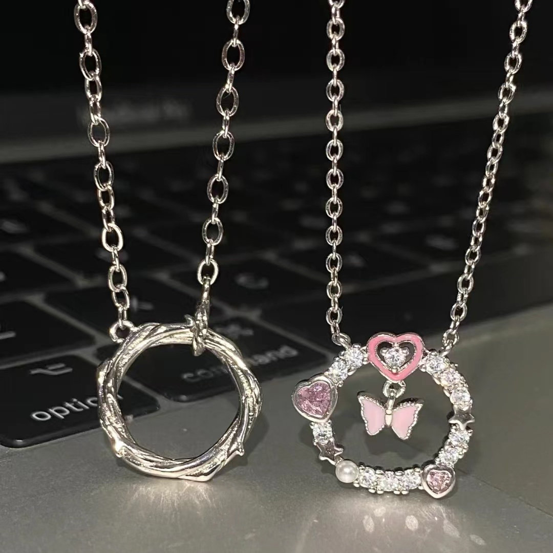 荆棘之环情侣项链轻奢小众莫比乌斯吊坠ins学生小众设计锁骨高级