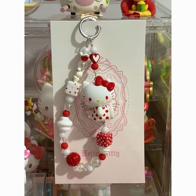 小红书同款可爱HelloKitty猫限定串串珠链书包手机挂件挂饰手机链