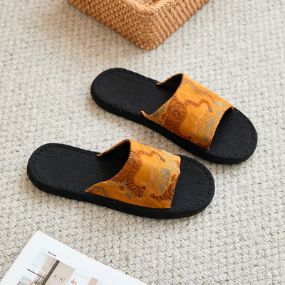 静音居家千层底一字款办公室拖鞋