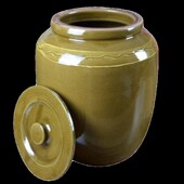 米缸陶瓷带盖腌菜缸五谷防虫防潮小型端进宅传统老式 猪油罐