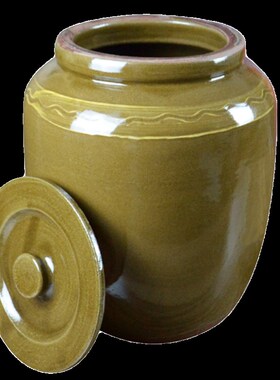 米缸陶瓷带盖腌菜缸五谷防虫防潮小型端进宅传统老式猪油罐