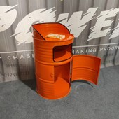 工业风油桶集装 箱创意小型咨询客接待前台收银台演讲台迎宾台