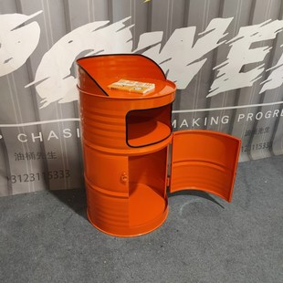 工业风油桶集装箱创意小型咨询客接待前台收银台演讲台迎宾台