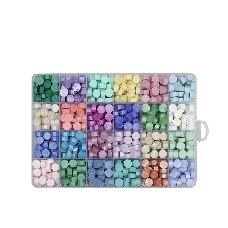 火漆印章蜡粒信封封口火漆印蜡封珠光色系请柬印章混色火漆蜡