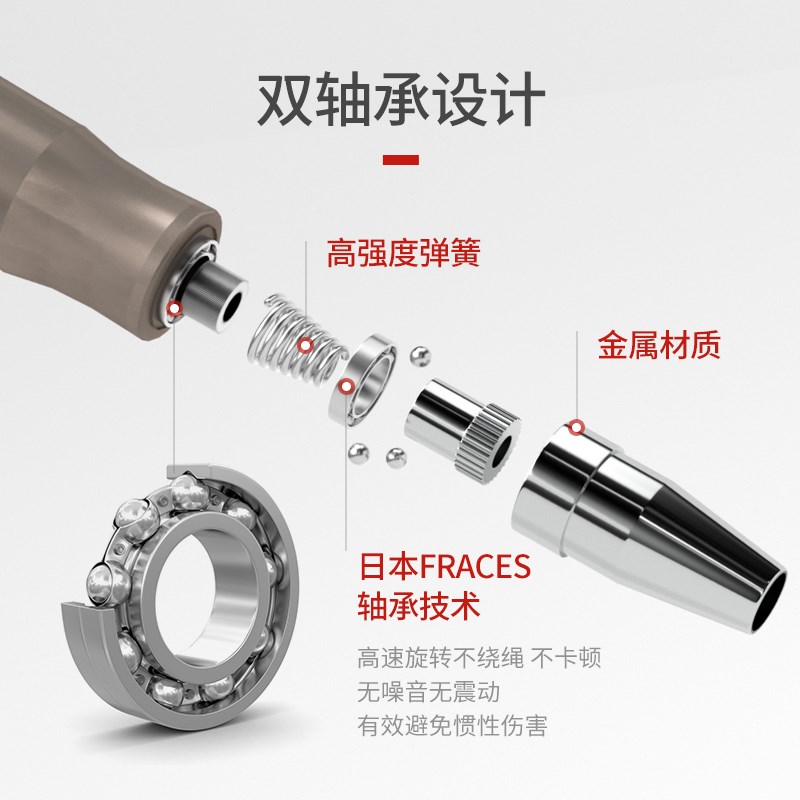 自锁竞速体育课跳绳小学生钢丝中考比赛专用成人男女减肥健身运动