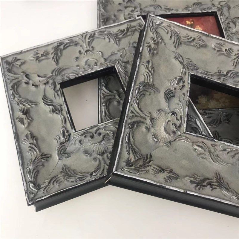 灰色古典中古复古画框装裱幕布挂墙客厅实木定制挂钩油画装裱画布,家居饰品,相框/画框,淘宝优惠券,粉丝福利购,淘宝优惠卷