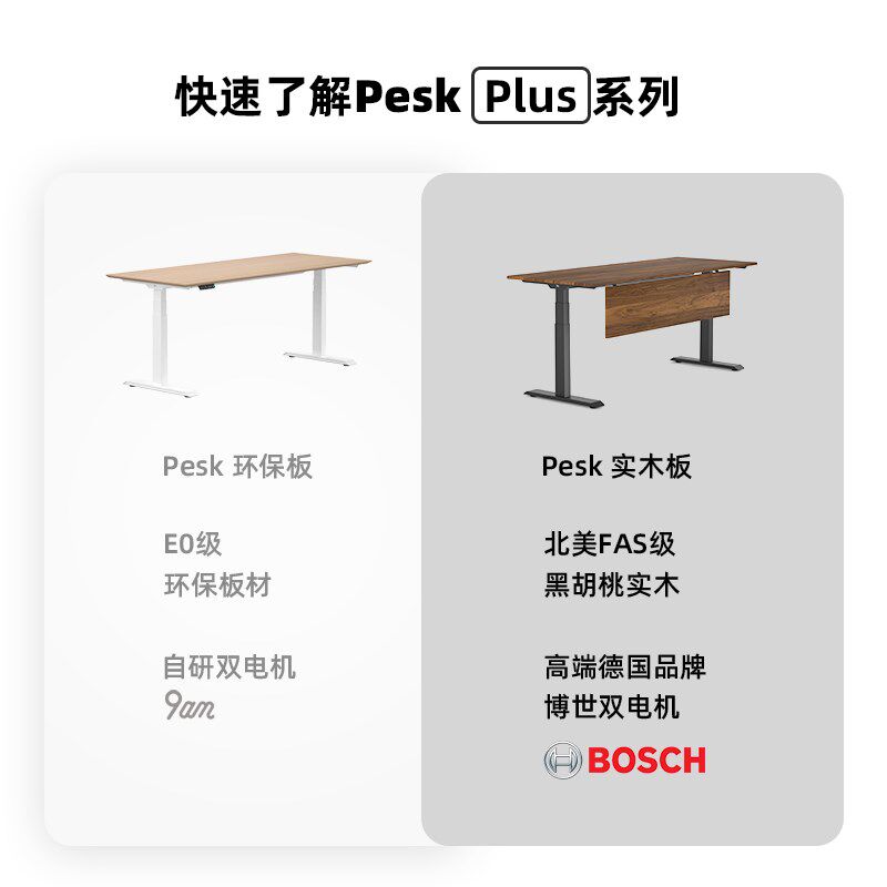 9智能实木电动升降桌办公电脑学习升降桌 大尺寸定制