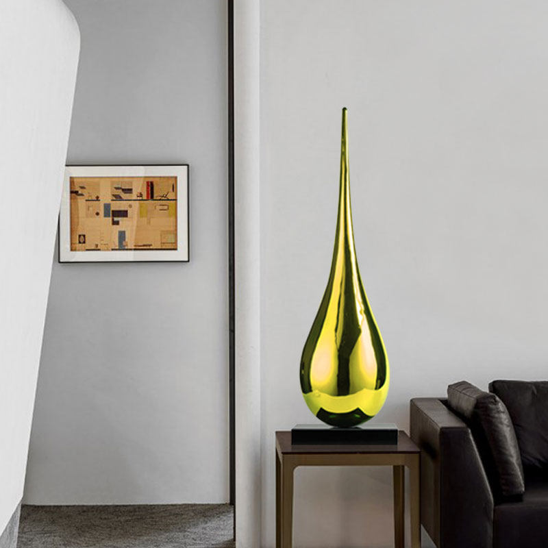 样板房间抽象水滴雕塑售楼处酒店大堂前台客厅创意艺术装置品