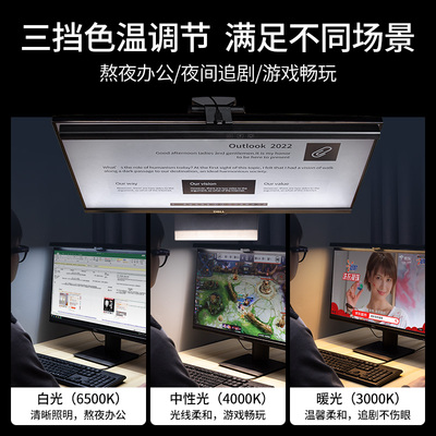 显示器屏幕挂灯护眼灯台式笔记本电脑桌面补光灯工作学习宿舍台灯