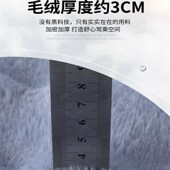 汽车坐垫冬季 短毛绒仿兔毛绒加厚保暖小蛮腰加热前排羊毛车座垫