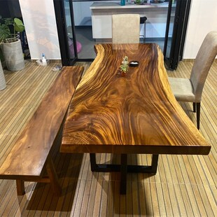 南美胡桃木大板奥坎巴红塔利白蜡木实木茶桌台红木梨黑檀