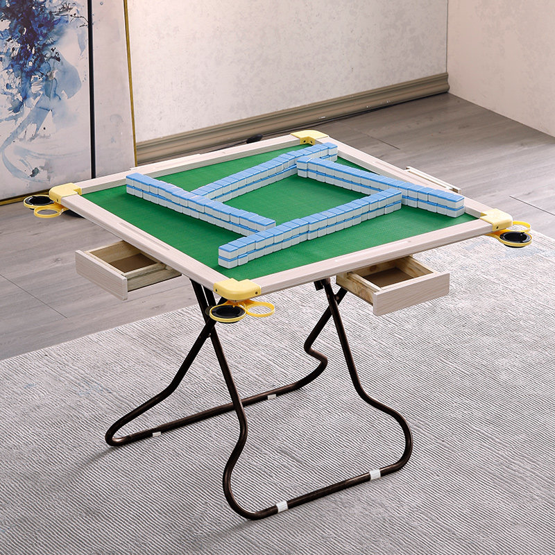 实木麻将桌棋桌两用餐桌象棋桌手动麻将台