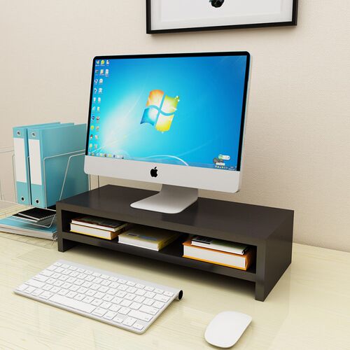 台式电脑显示器增架子实木垫支架笔记本电脑屏幕加底座