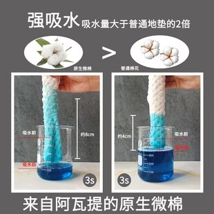 浴室防滑地垫门口吸水脚踏垫厕所卧室进门垫子半圆地毯