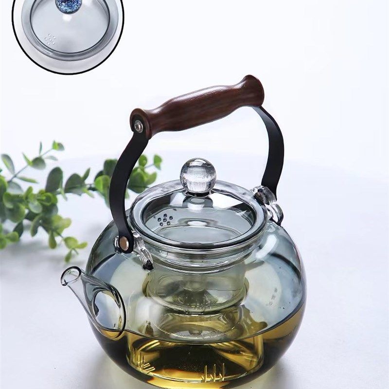 牡璃缘星空耐热提梁壶带过泡茶壶蒸煮两用单煮茶壶
