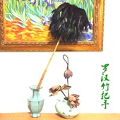 红宝坊宝掸真鸡毛掸子除尘扫灰掉毛家务洁罗汉竹把大头甩