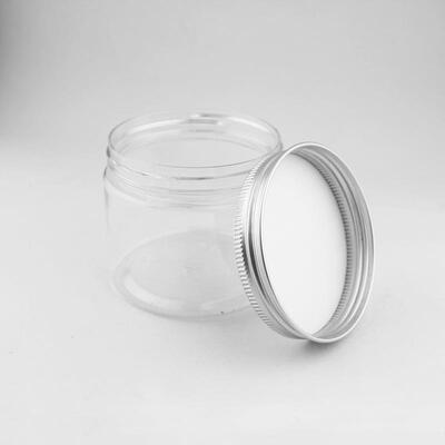 0ml-5000ml-00m霜l5PET 塑料盖圆形铝盖pet 食品级花口茶广膏塑料
