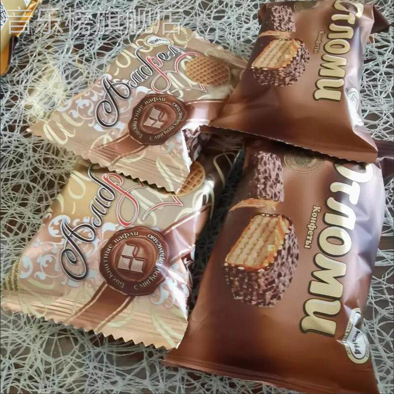 阿孔特俄罗斯蜂蜜拉丝饼干进口休闲饼干网红零食品夹心小圆饼