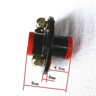 电动三轮车前轮前轴钢圈四孔互换毂互换器减前轮连接通用