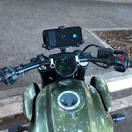 无极复古车减手架充电摩旅导航架防防盗