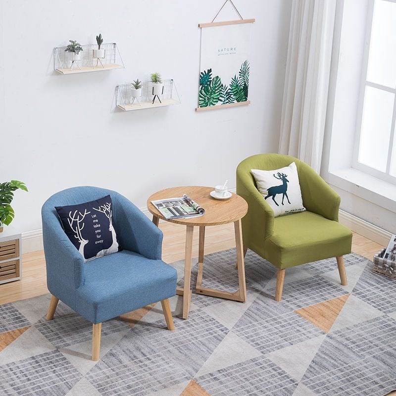 心理咨询辅导室沙发组合会客厅大堂咖啡馆桌椅阳台沙发茶几三件套