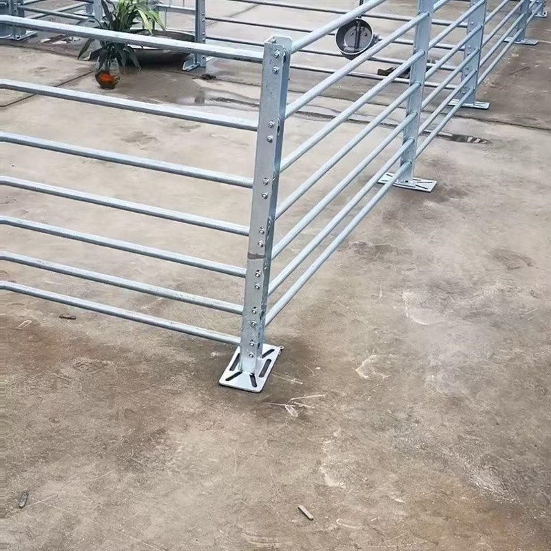 新款猪羊场围栏快装穿管立柱热镀锌猪圈羊圈护栏改扩新建栏位