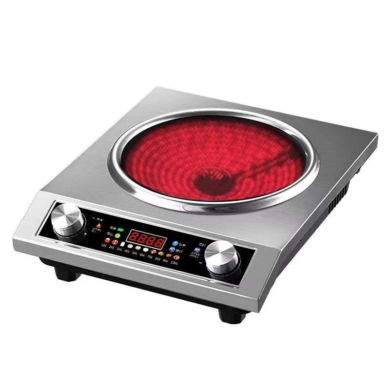 SLIROP德国电陶炉5000W大功率凹形家用电炒不挑锅陶瓷砂锅光波炉