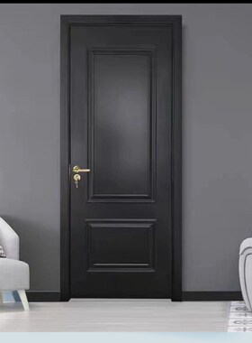 伯维门业法式复古房门定制奶油风实木复合烤漆静音卧室门房间门