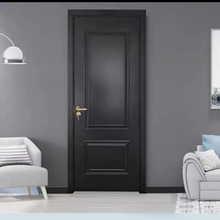 伯维门业法式复古房门定制奶油风实木复合烤漆静音卧室门房间门